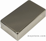 Mojotone Nickel Silver Humbucker Cover with No Holes