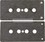 Mojotone "GREY" P-Bass Flatwork Top and Bottom Set (for .187'' dia.