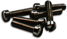 Short Humbucker/P90 5-40 Polepieces Black (1022 Steel)