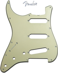 Fender Left Handed '62 Stratocaster Guitar Pickguard Mint Green 11 Hole 3 Ply