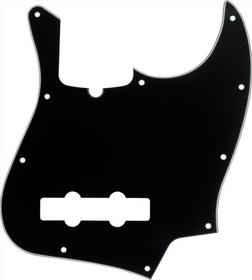 Fender Standard Jazz Bass Guitar Pickguard Black 3 Ply