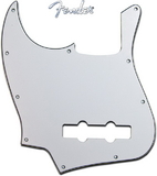 Fender Lefty Standard Jazz Bass Guitar Pickguard White 3 Ply