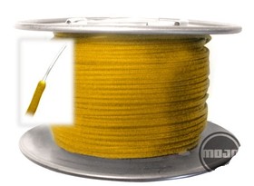 Mojotone Yellow Cloth Covered 22-Ga Solid Wire
