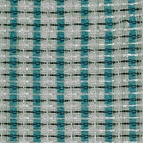 Fender Style Turquoise/White/Silver Grill Cloth / 36" W