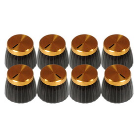 Mojotone British Style Set Screw Knob (Gold) Set Of 8