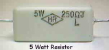 Wirewound Ceramic 5W 5 Ohm Resistor