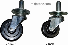 Fender Style Casters And Socket With 2" Wheel