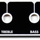 Blackface Style Deluxe Reverb Style Faceplate For Mojotone Chassis (No Logo)