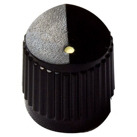Mojotone Black Plastic Push On Cupcake Knob