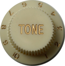Strat Tone Knob (Aged White)