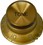 Top Hat Tone Knob (Gold/Gold)
