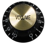 Top Hat Volume Knob (Black/Gold)