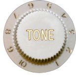 Strat Tone Knob (White)