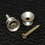 Gotoh Relic'D Fender Style Strap Buttons (Aged Chrome)