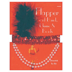 Morris Costumes 10287 Flapper Headpiece &amp; Necklace