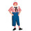 Morris Costumes 12111 Adult's Raggedy Andy Costume - Standard