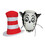 Morris Costumes 14018 Cat In The Hat Mask And Hat