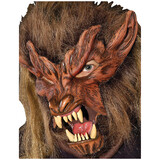 Morris Costumes 3508BS Latex and Fur Men's Halloween Lone Wolf Mask
