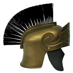 Morris Costumes Adult's Gold Roman Helmet with Brush