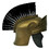 Morris Costumes 95505RD Adult's Gold Roman Helmet with Red Brush