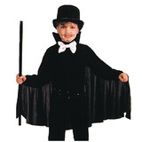 Alexanders Costumes AA20BK Boy's Black Cape Costume
