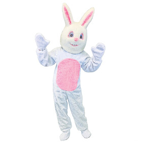 Halco AE1092H Adult Bunny Suit With Mascot Head - Medium
