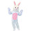 Halco AE1092HPMD Adult Bunny Suit with Mascot Head - Medium