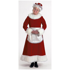 Halco Women's Burgundy Velvet Mrs. Claus Costume