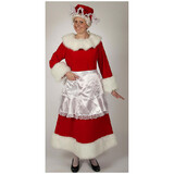 Halco Women's Regal Red Velvet Mrs. Claus Costume