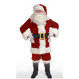 Halco Burgundy Velvet Santa Suit with Overalls