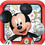 Morris Costumes AM551789 Disney Mickey Square Plates 9"