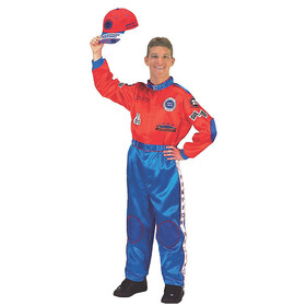 Aeromax Costumes AR34 Men's Red and Blue Racing Suit Costume