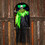 4 Ft. Hanging Animated Green &amp; Black Clown Halloween Decoration