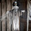 35 1/2" Hanging Animated Black &amp; White Clown Halloween Decoration