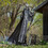 6 Ft. Standing Up &amp; Down Black &amp; Gray Skeleton Reaper Halloween Decoration