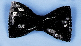 Morris Costumes BB-133BK Bow Tie Sequin Black