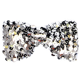 Morris Costumes BB-133SV Bow Tie Sequin Silver