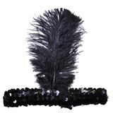 Morris Costumes BC-22BK 20S Headband Black