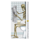 Morris Costumes BG00014 Skeleton Bathroom Door Cover