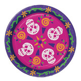 Morris Costumes BG00939 Day Of The Dead Plates