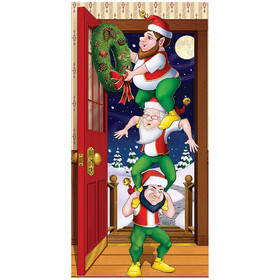 Morris Costumes BG20009 Christmas Elves Door Cover