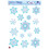 Morris Costumes BG22132 Crystal Snowflake Window Clings
