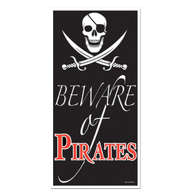 Beistle Co BG-50008 Beware Of Pirate Door Cover