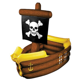 Beistle BG50989 Inflatable Pirate Ship Cooler