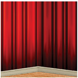 Beistle Co BG54397 Insta-Theme Red Curtain Backdrop