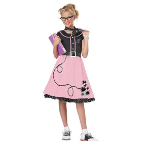 California Costumes Girl's 50s Sweetheart Poodle Skirt Costume