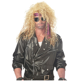 California Costumes CC70544BDE Adult's Blonde Heavy Metal Rocker Wig