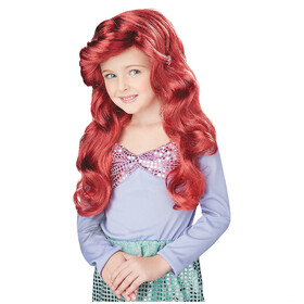 California Costumes CC70698RD Girl's Red Long Mermaid Wig