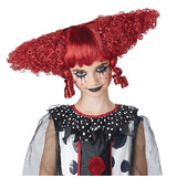 California Costumes CC70933 Adult's Red Creepy Clown Wig