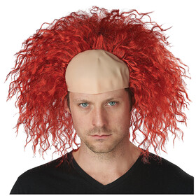 California Costumes CC70944 Adult's Red Bald Clown Wig